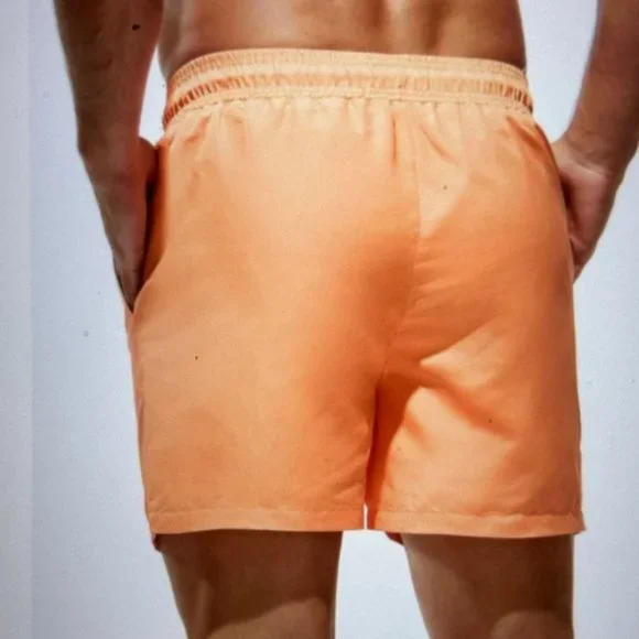 Brand New Men Solid Swim Trucks Orange XL - Picture 3 of 4
